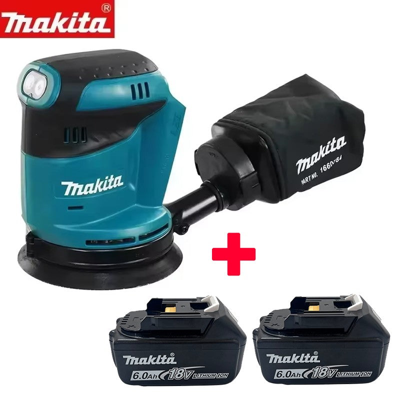 Lixadeira Roto-Orbital a Bateria Makita DBO180Z 18V Sem Escovas para Marcenaria Lixamento Polimento de Massa Ferramenta Sem Bateria