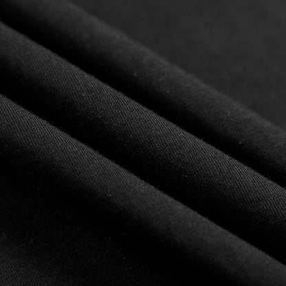 Summer Men's Cotton T-shirt Fashion Slim Black Short Sleeved Comfortable Casual Round Neck T-shirts Top Men's Clothing