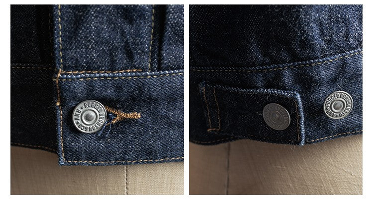 Rugged Bronson Lot 817XX Jean Jacket War Model Blue Selvage Denim Blouse
