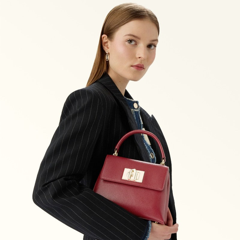 Best Seller 1927 Top Handle Mini Highest Quality Textured Leather Arch Turnlock Closure Shoulder Bag Luxury Brand Crossbody Bag