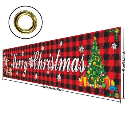 Happy Halloween Banner 250cm Long Hanging Halloween Banner with Pumpkin Terror Bloody Handprint Decor for Yard Indoor Outdoor