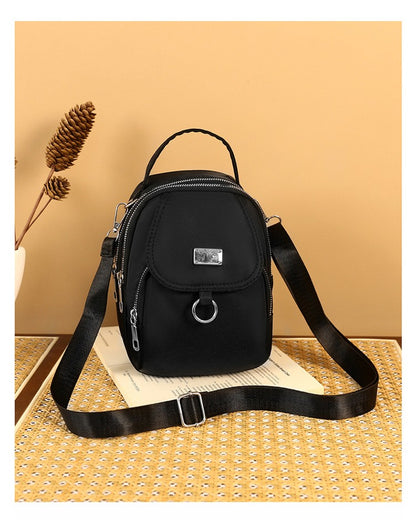 Small Canvas Women's Crossbody Bag Fashionable High-End Shoulder Handbag Large Capacity Space for Stylish Storage