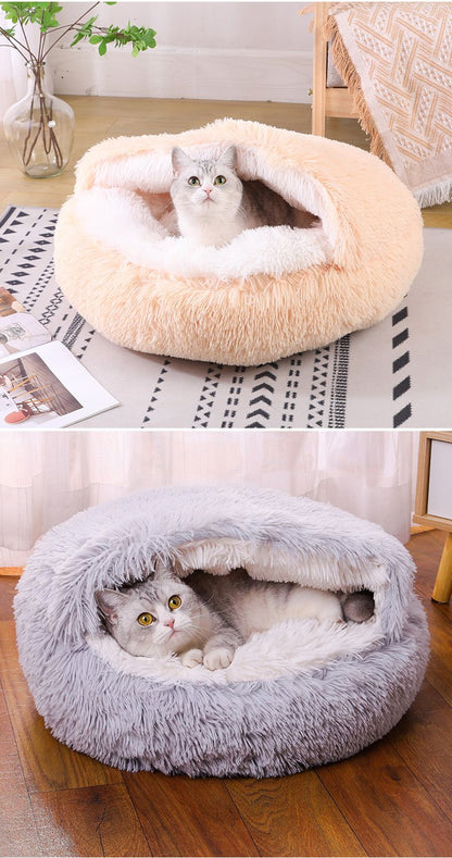 Cama Redonda para Cães, Quente de Inverno, Cama de Gato de Pelúcia, Cesto para Cães Lavável, Cama de Estimação para Cães de Pequeno, Médio e Grande Porte, Sofá para Gatos