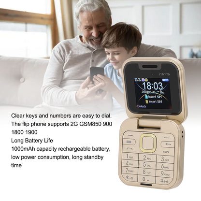 2G Big Buttons  Phone Support Up To 16GB Dual SIM 2G  Phone 1000mAh Battery ABS 0.08MP Music Video Player for Outdoor