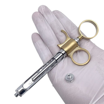 Seringa de Anestesia Odontológica Aspirante em Aço Inoxidável 1.8Ml Instrumento Odontológico Intraligamentar Revestido