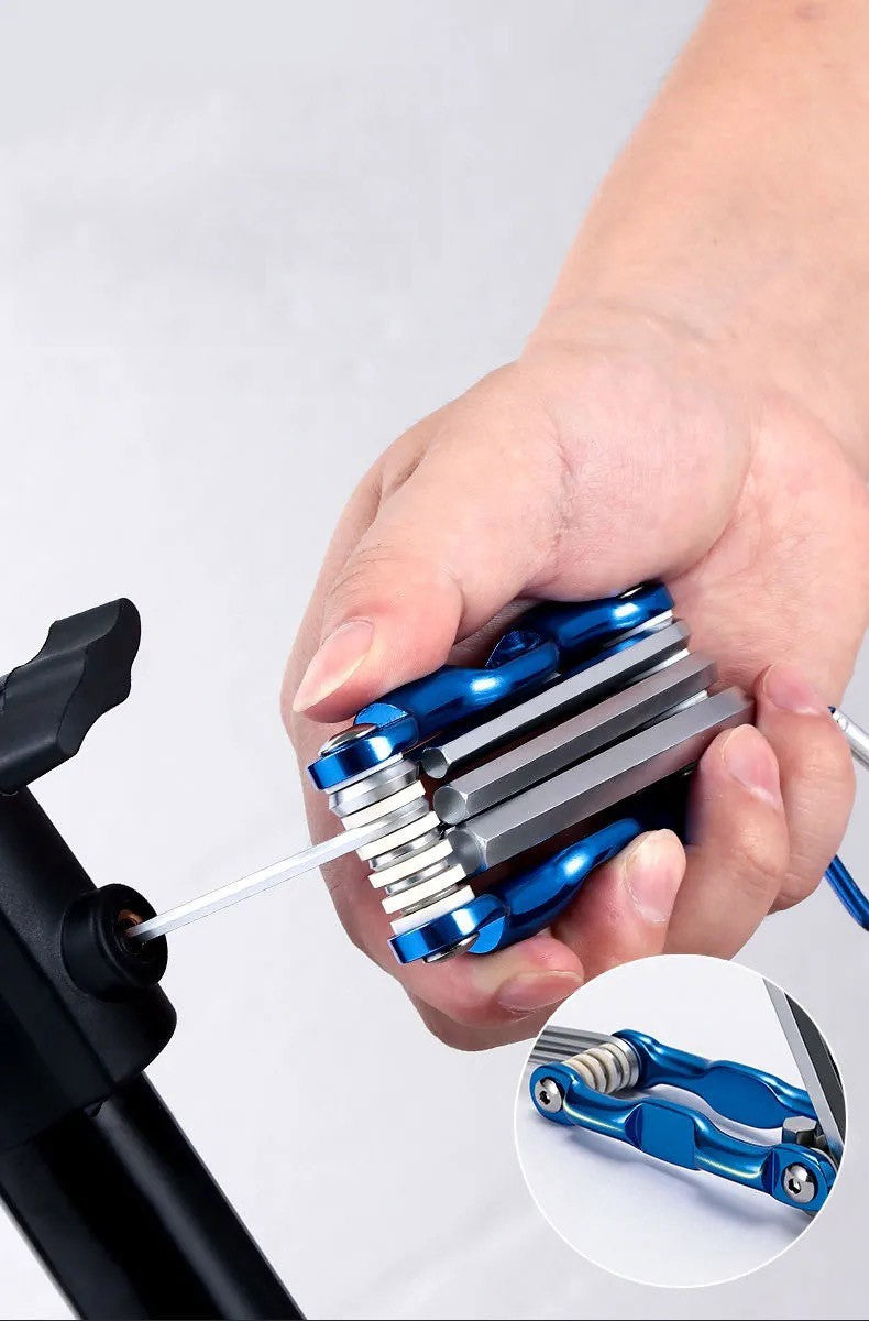 Conjunto de Chaves Allen Dobráveis Portáteis de Metal Sistema Métrico Torx Chave Hexagonal Chave de Fenda Chave Hexagonal Ferramenta Manual de Alta Qualidade