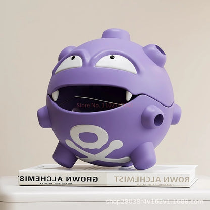 Bandeja Espiral de Incenso Koffing, Anime Gastly, Queimador de Incenso Interno, Suporte Fofo, Boneco Grimer para Decoração de Mesa de Carro, Brinquedo a Gás