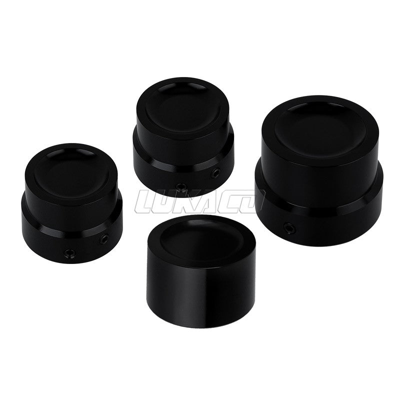 Motorcycle Front Rear Axle Nut Covers Caps Kit For Harley Sportster 883 1200 Touring Dyna Road King Softail Fat Bob Breakout