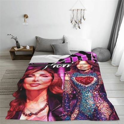 Gloria Trevi - Álbum De Película 2013 Manta de Sofá Fleece Respirável para Casa Quarto Mantas Colcha