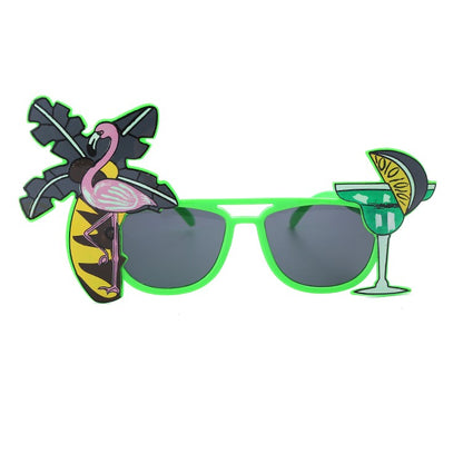 Summer Flamingos, Wine glasses Cosplay Anime Party Glasses Hawaiian Party Dress-up Beach Sunglasses Party Support Wholesale