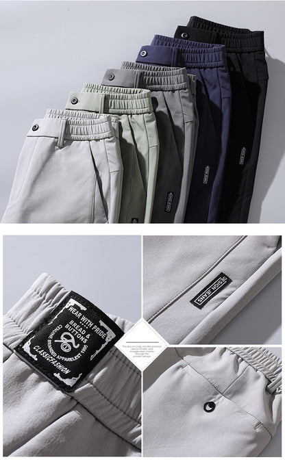 2024 Spring Summer Ultra-thin Men's Stretch Slim Straight Casual Pants High Quality Fashion Breathable Golf Sports Trousers