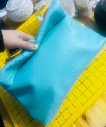 100% genuine leather Cowhide Handbag High Quality Leather Women's Foldable Designer Handbag Simple Magnet Handle Bags