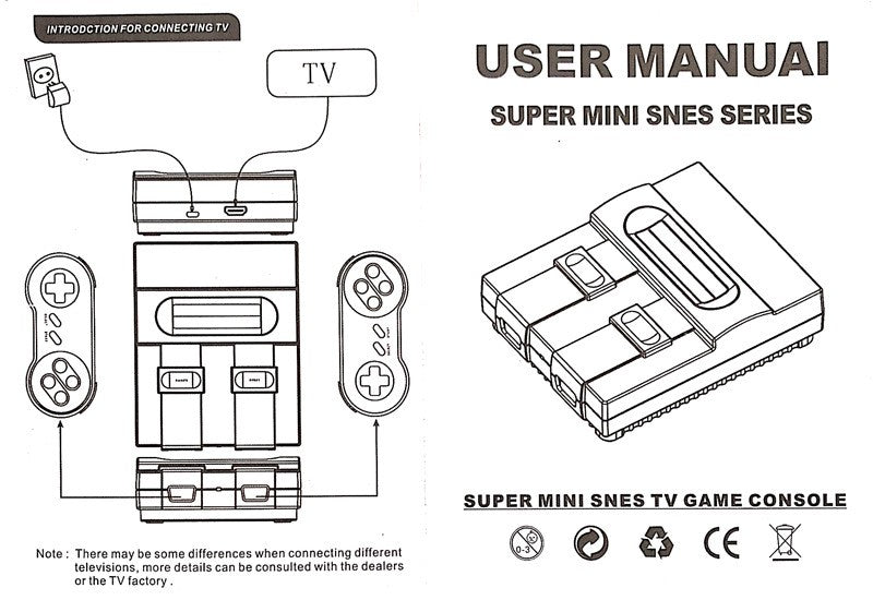 Games Retro Mini TV Video Game Console With 821 Built-in Games For Snes Two Gamepads AV Out