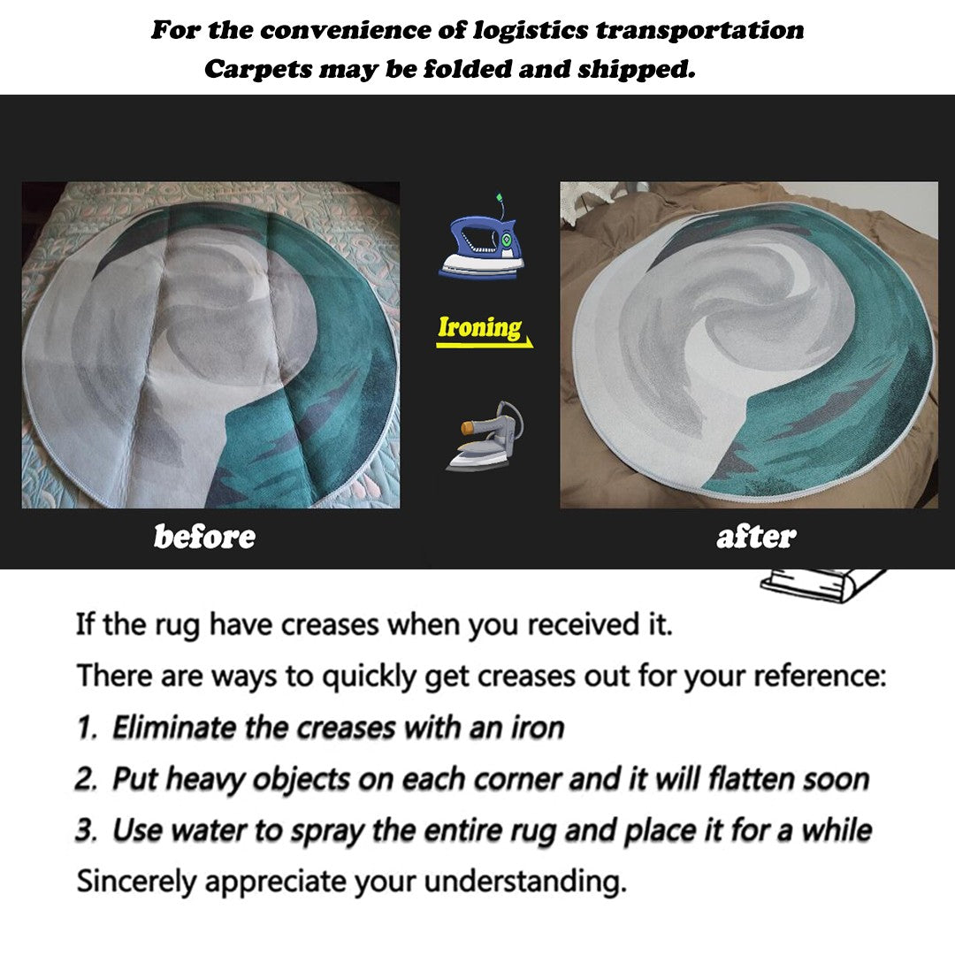 VIKAMA Pink Christmas Santa Claus Rug Bedroom & Living Room Doormat Non-Slip, Stain-Resistant Carpet Home Decor