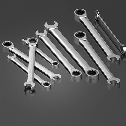 Conjunto de Chaves Combinadas Catraca WEELEE, Chaves para Reparo Automotivo Métricas 6-19mm, com Bolsas de Pano Enroláveis