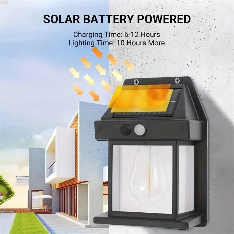 Powerful Solar Wall Light Outdoor Waterproof LED Lamp House Garden Fence Decoration Light Sensor Solar Energy Wall Lantern LED