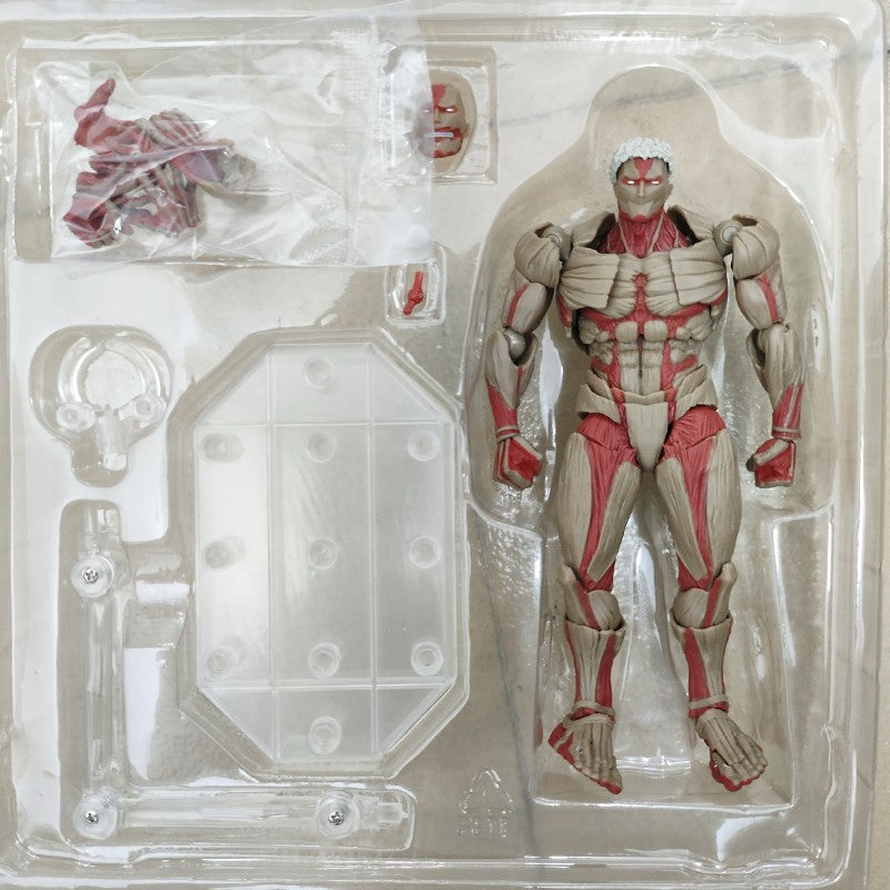 KAIYODO Attack on Titan Figura Revoltech AMAZING YAMAGUCHI Titã Blindado Eren Jaeger Anime Bonecos de Ação Modelo KO Brinquedos Presente