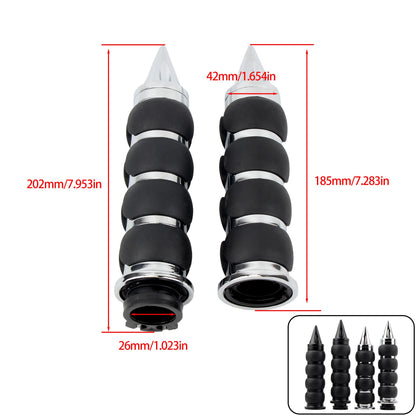 Para motocicleta Harley Davidson Cruiser 25mm guidão punho para Suzuki Boulevard M109R acessórios de motocicleta