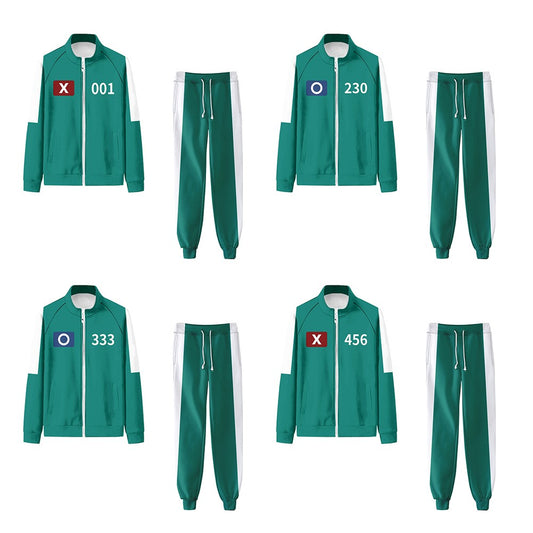 Calamari Game Cosplay Costume Player Number 001 230 333 456 TrackSuit Comfortable Breathable Outfits Adult Player Costume