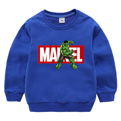 Hot Toys New Spring Autumn New Boys Cartoon Sweaters Children's Clothing Long Sleeve Knitwear Kids Jumper Top Outer Wear