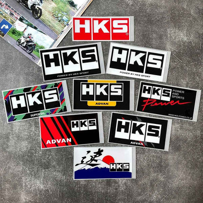 Para Adesivo HKS JDM Decalques de Corrida Moto Scooter Janela Automotiva Para-choque Decoração de Carro Acessórios Modificados ADVAN