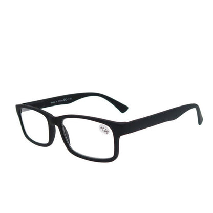 MODFANS Óculos de Leitura Masculino Feminino Retangular Clássico Leitores Eeyeglasses Armação Flexível Dobradiça de Mola com Dioptria +1.0 a +4.0