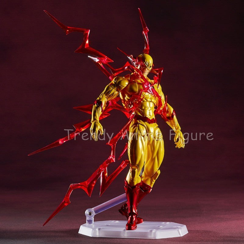 Revoltech Amazing Yamaguchi Flash Action Figure Articulado 17cm Flashpoint Modelo Kaiyodo Flash Bonecos Coleção Brinquedo Presentes de Fim de Ano