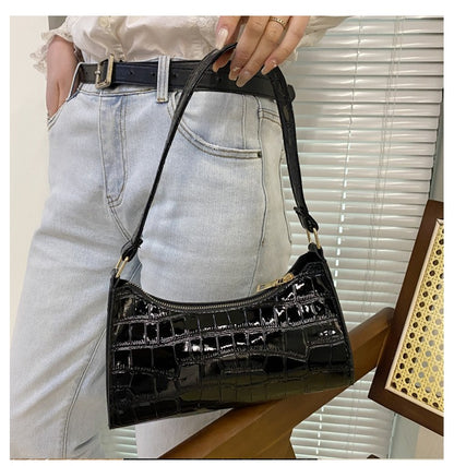 Fashion Exquisite Shopping Bag Retro Casual Women Totes Shoulder Bags Female Leather Solid Color Chain Handbag for Women 2024