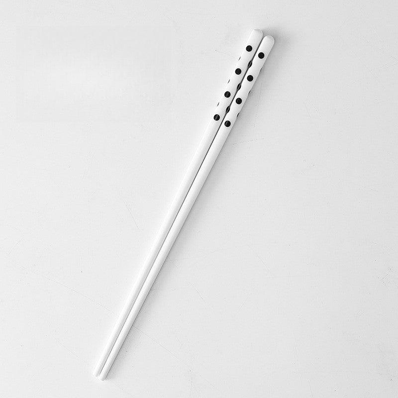 2/4 Pares de Hashis de Cerâmica Estilo Polka Dot Ins, Hashis Simples Anti-escaldantes para Sushi, Resistentes a Bolor, Hashis Chineses