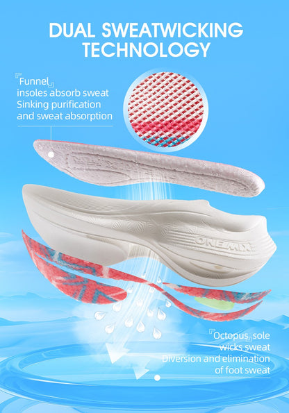 ONEMIX New Marathon Carbon Plate Running Racing Shoes Men Professional Stable Support Shock-relief Ultra-light Rebound Sneakers