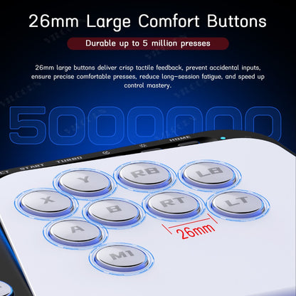 Leverless Arcade Fighting Controller All Button Gamepad For PC PS3 PS4 Switch XBOX Joystick For Hitbox Style Fight Stick