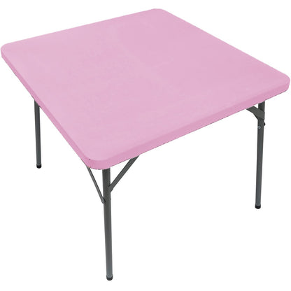 Square Fitted Table Cover Elastic Tablecloth Dining Kitchen Home PartyStretch Spandex Table Top Topper Slipcover