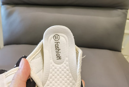 Girls Fashion Shoes Canvas Sneaker Kids Polka Dot Bow Princess Flats Breathable Baby Shoes Student Soft Sole Casual Spring Shoes