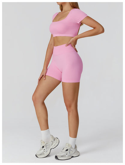 Yoga Clothes Set 2PCS Gym Sportswear Women Sports Bra High Waist Leggings Fitness Suit Running Workout Tracksuit Athletic Wear