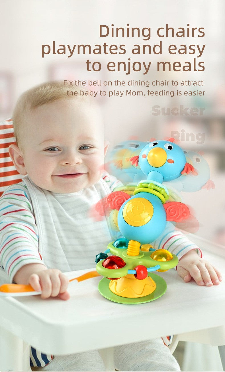Baby High Chair Toy Rattles Set Fun Montessori Baby Dining Table Suction Cup Toys Early Development Fine Motor Skills Toy Gifts