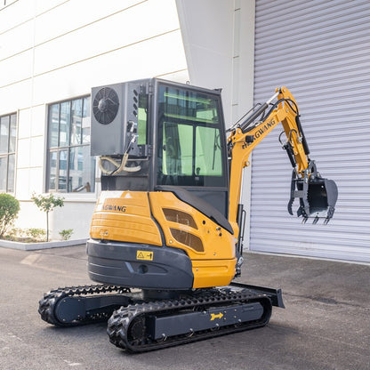 Ar Condicionado Cabine Escavadeira Mini de Esteira 2,5 Toneladas Trator Agrícola a Diesel Mini Escavadeira Hidráulica Máquinas de Construção