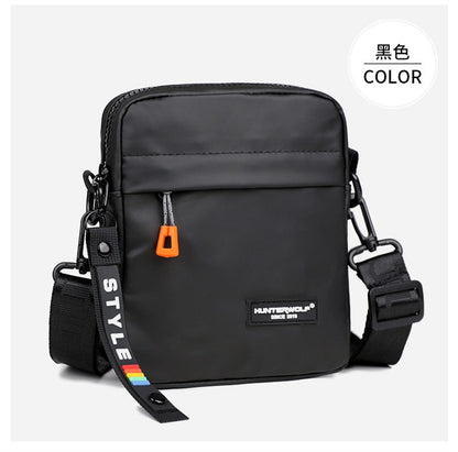 Simple Mini Men Crossbody Bag For Phone Side Bag Casual Waterproof PU Leather Shoulder Bag Business Small Messenger Sling Bags