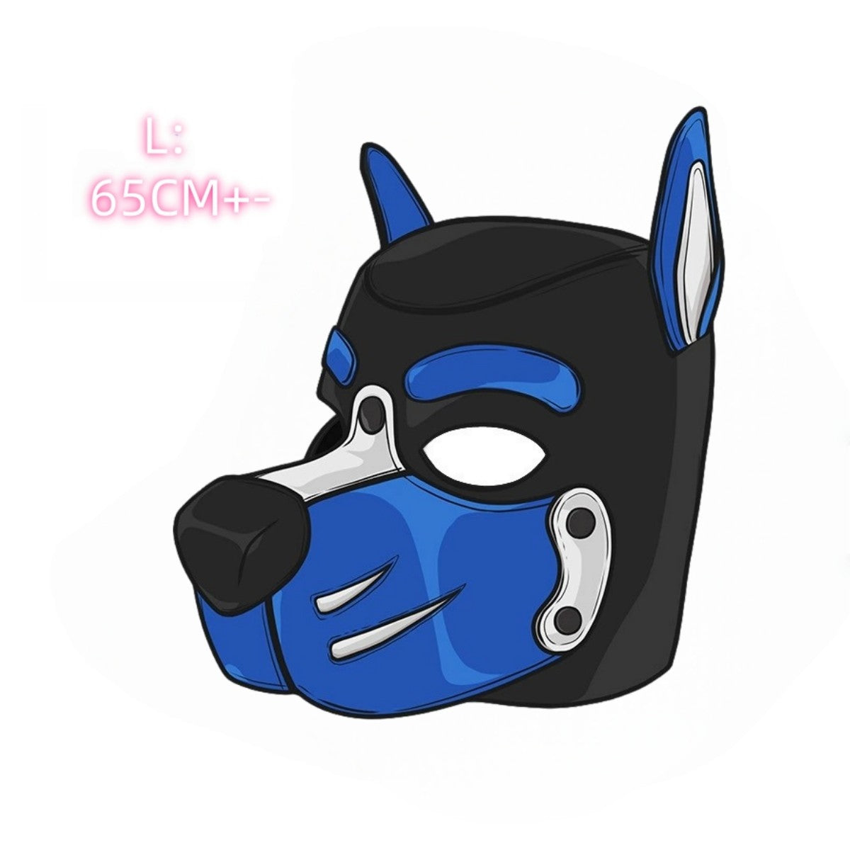 Unisex Sexy Costumes Halloween Party Pupply Play Mask Couples Games Full Face Fetish Masks Hood Latex Open Mouth DogHeadgear New