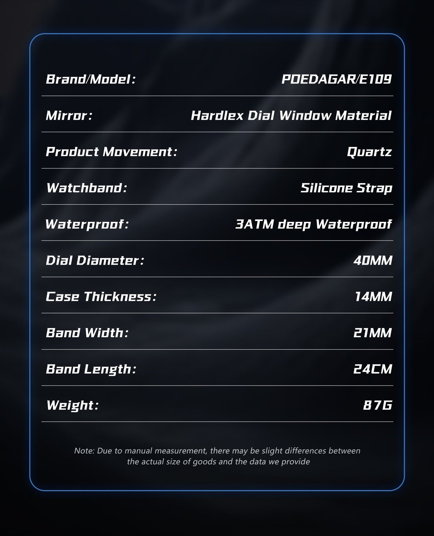 POEDAGAR Luxury Top Man Watch Electronic Square LED Alarm Chronograph Men's Watches Week Date Dual Time Display Men Quartz Clock