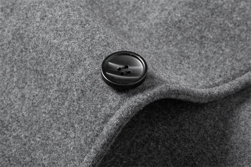 Woolen overcoat for men, fashionable middle-aged mid-length business casual windbreaker, men's woolen coat