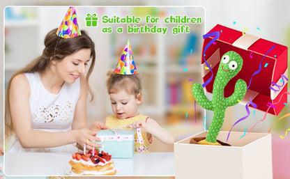 Talking, Recording ,Dancing Cactus Toys, Children's Electronic Plush Cactus Toys, 120 Songs, Children's Birthday Gifts