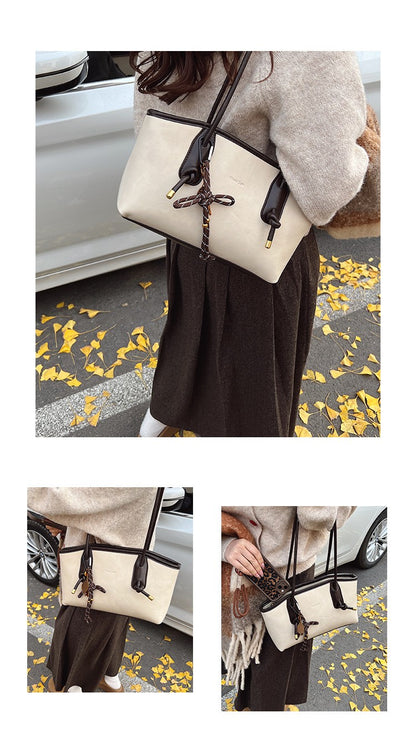 PU Leather Shoulder Bags For Women 2025 Winter Y2K Trend Female Crossbody Bag Lady Handbags And Purses Retro Tote Bag bolso