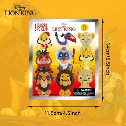 O Rei Leão Chaveiro de Bolsa de PVC Colecionável Licenciado Oficialmente Simba Timão Pumba Decoração Presente 1 Unidade Disney