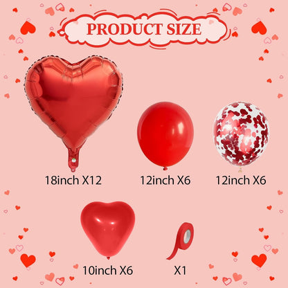 I Love You/Red Heart Love Foil Balloon 1000Pcs Rose Petals for Wedding Anniversary Valentine Day Romantic Special Night Party