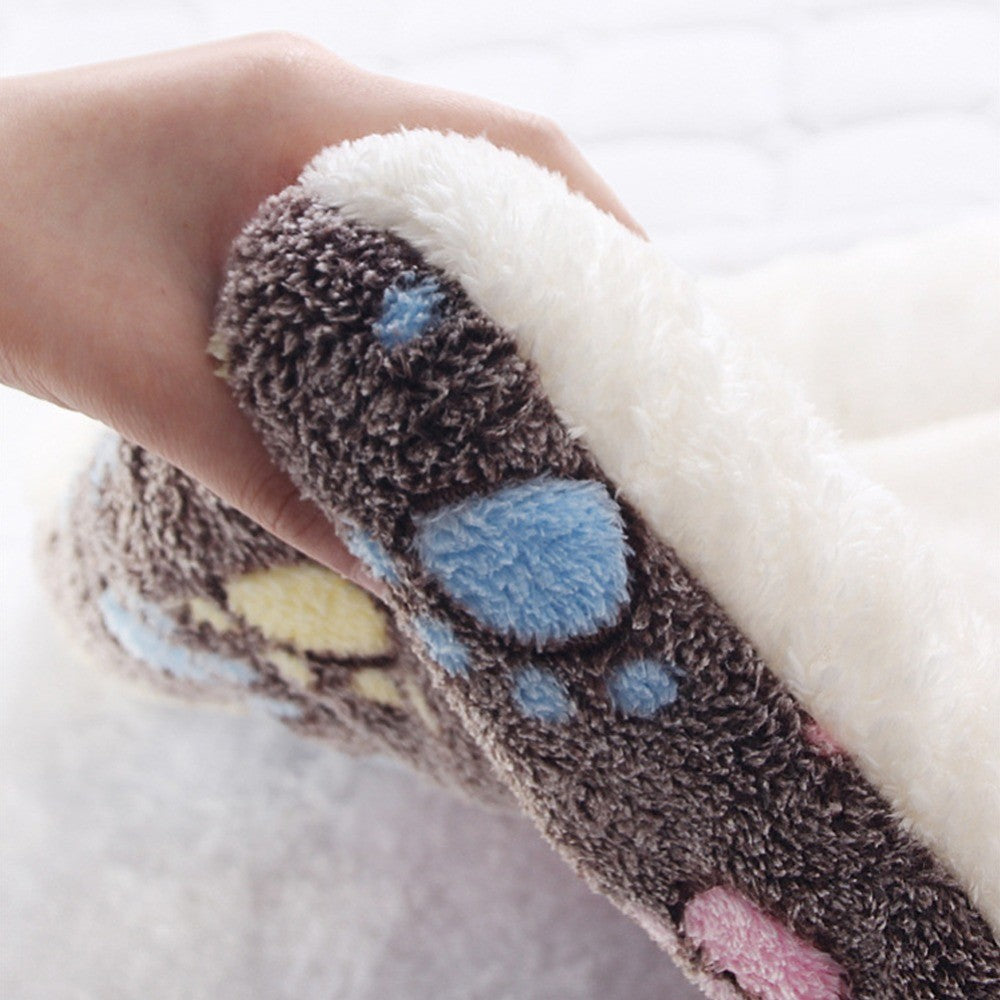 Tapete de dormir para animais de estimação, cama quente para cães, cobertor macio de lã para animais de estimação, cama para gatos, tapete de dormir para filhotes, almofada de colchão adorável para cães pequenos e grandes