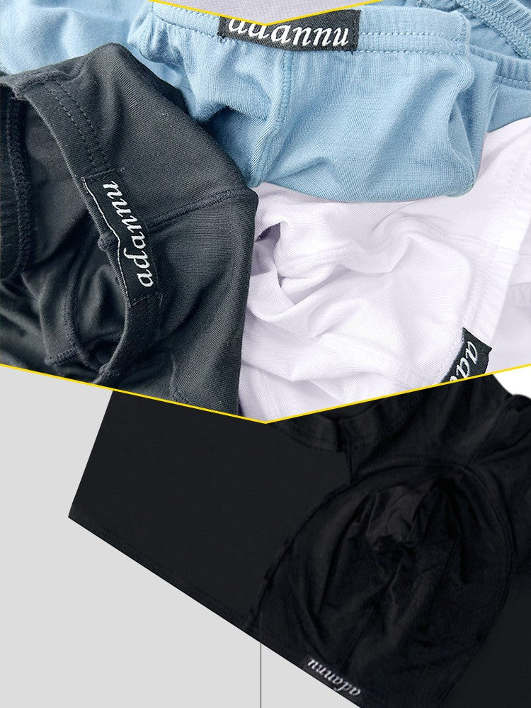 Simple, solid color, new thin Modal boxers, low waist and light boxers AD741
