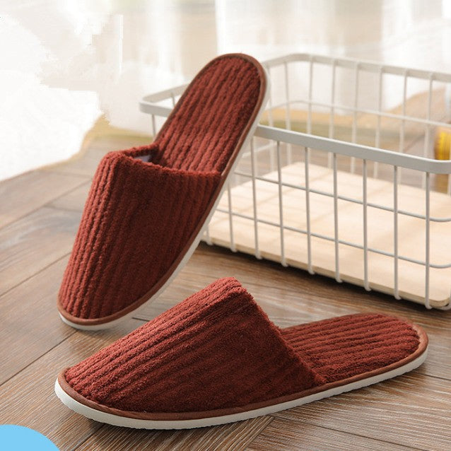 5 Pairs/Lot Mix Colors Men Women Disposable Hotel Slippers Cotton Slides Home Travel SPA Slipper Hospitality Cheap Footwear