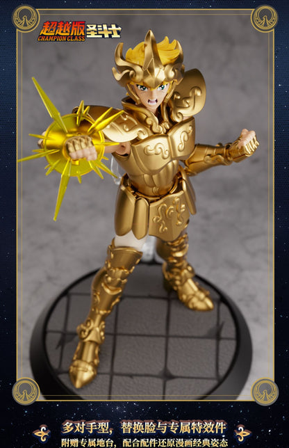 Genuine Blokees Saint Seiya Champion Boneco de Ação Aiolos Touro Aldebaran Pégaso Mu Aiolia Milo Brinquedos Kits de Montagem Presentes