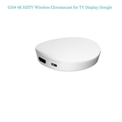 G104 4K HDTV Wireless Chromecast for TV Display Dongle Adapter for iOS/Android  Video Audio Mirroring to TV/Projector/Monitor
