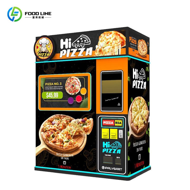 Máquina de venda automática de pizza saudável Máquina de venda automática de pizza automática por atacado Refrigeração comercial para preservação a longo prazo